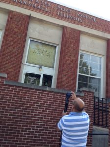 Photographing Marshall Illinois Post Office